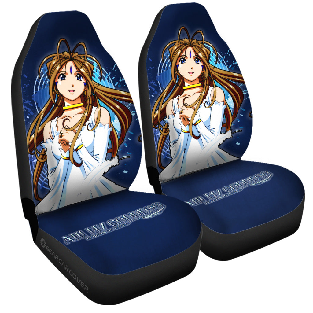 Girl Belldandy Car Seat Covers Custom Ah! My Goddess Car Accessories - Gearcarcover - 3