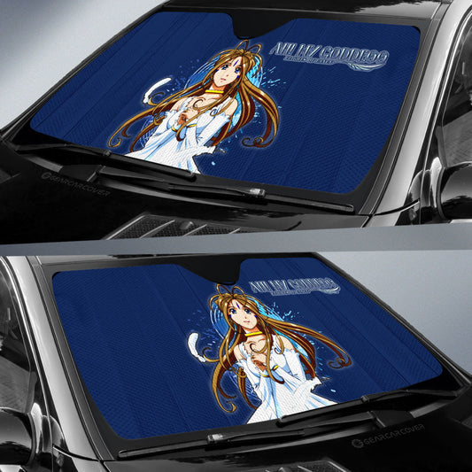 Girl Belldandy Car Sunshade Custom Ah! My Goddess Car Accessories - Gearcarcover - 2