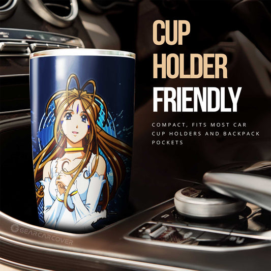 Girl Belldandy Tumbler Cup Custom Ah! My Goddess Car Accessories - Gearcarcover - 2
