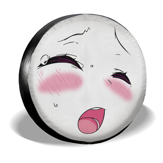 Girl Face Spare Tire Covers Custom Ahegao Style Car Accessories - Gearcarcover - 2