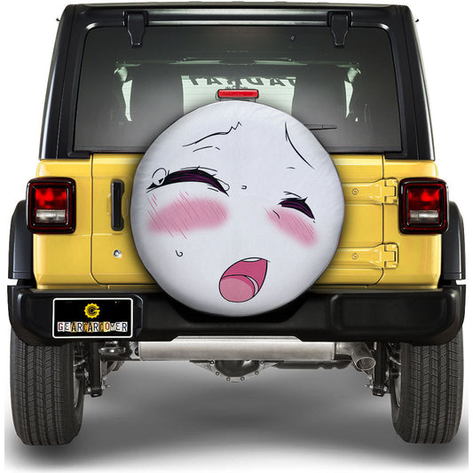 Girl Face Spare Tire Covers Custom Ahegao Style Car Accessories - Gearcarcover - 1