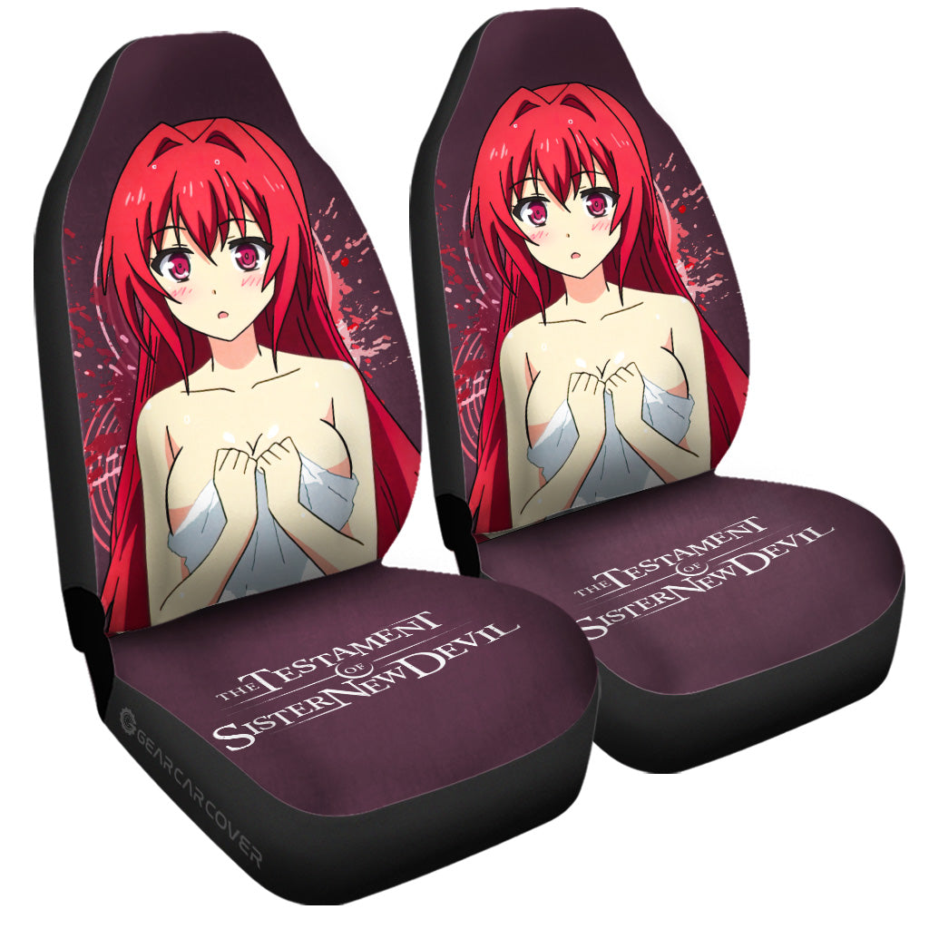 Girl Mio Naruse Car Seat Covers Custom The Testament of Sister New Devil Car Accessories - Gearcarcover - 3