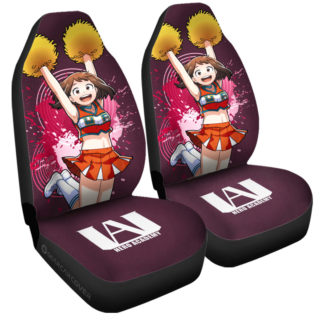 Girl Ochaco Uraraka Car Seat Covers Custom Car Accessories - Gearcarcover - 3