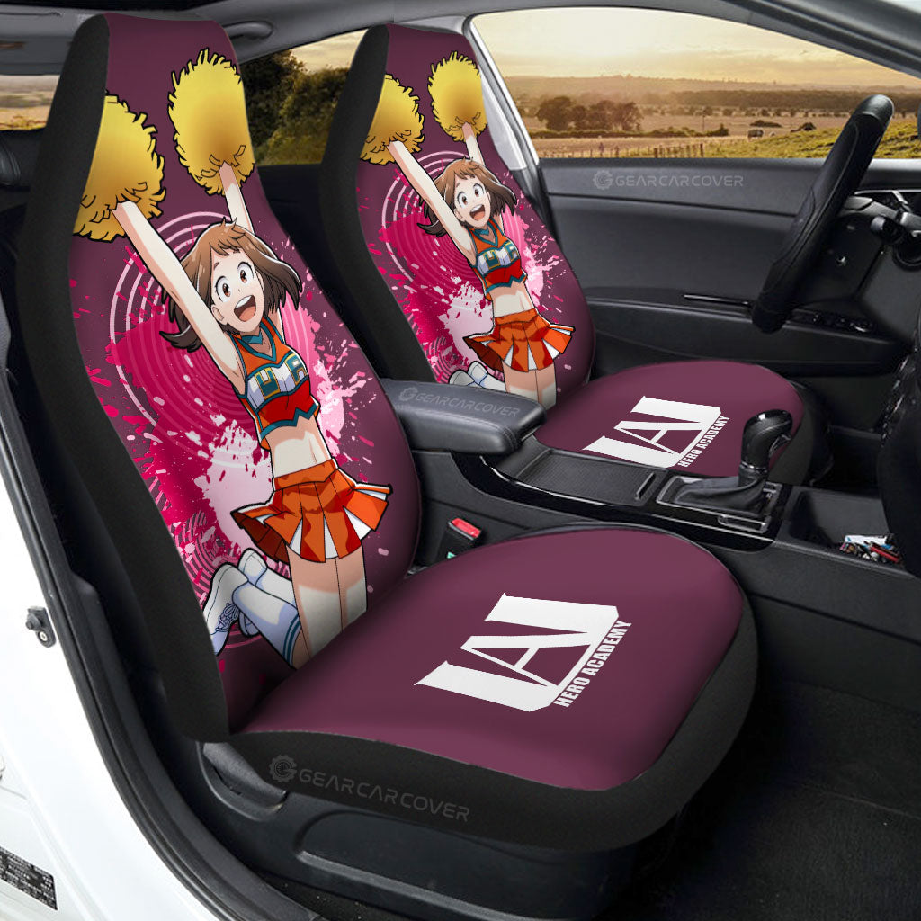 Girl Ochaco Uraraka Car Seat Covers Custom Car Accessories - Gearcarcover - 1