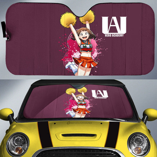 Girl Ochaco Uraraka Car Sunshade Custom Car Accessories - Gearcarcover - 1