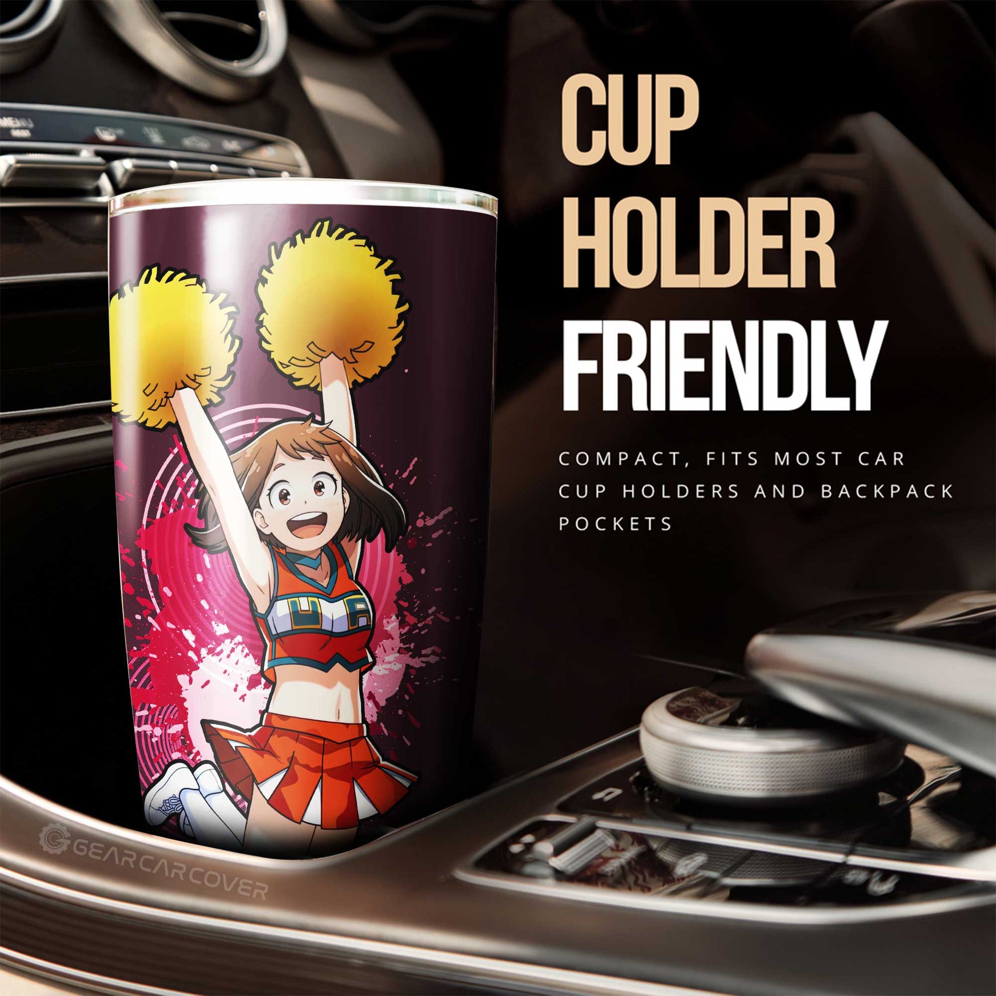 Girl Ochaco Uraraka Tumbler Cup Custom Car Accessories - Gearcarcover - 2
