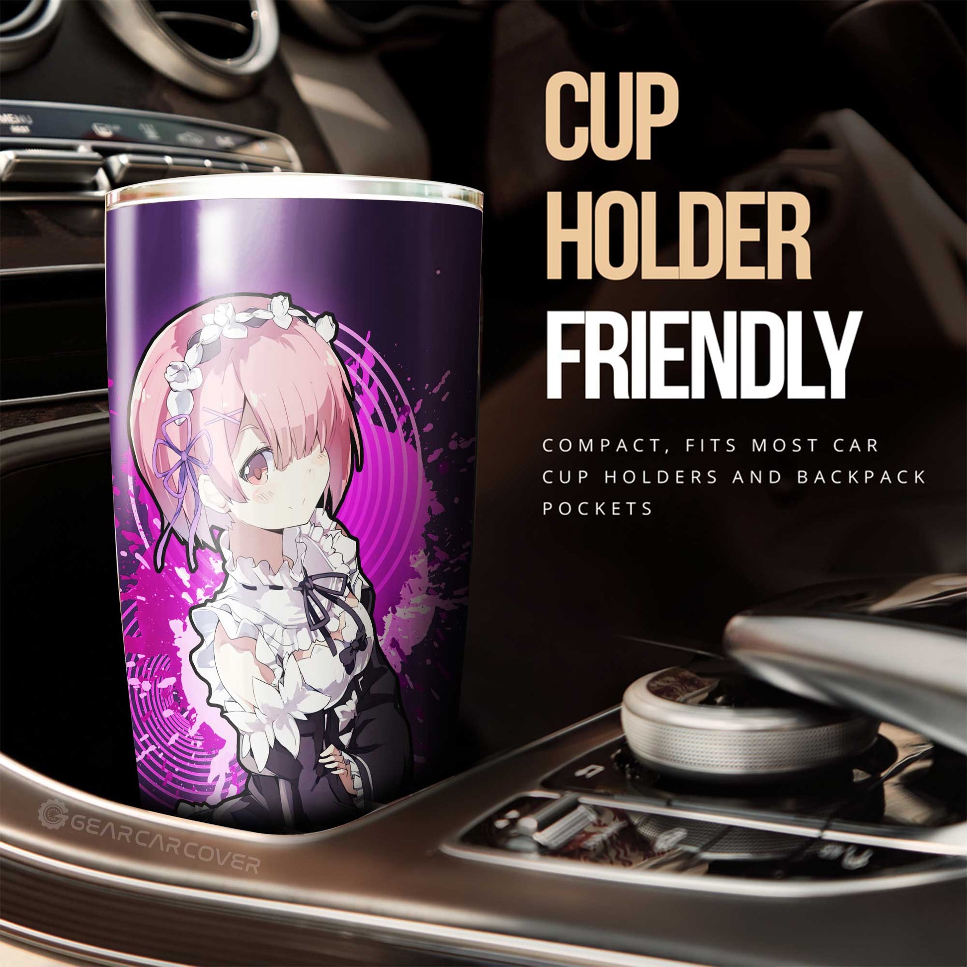 Girl Ram Tumbler Cup Custom Car Accessories - Gearcarcover - 2