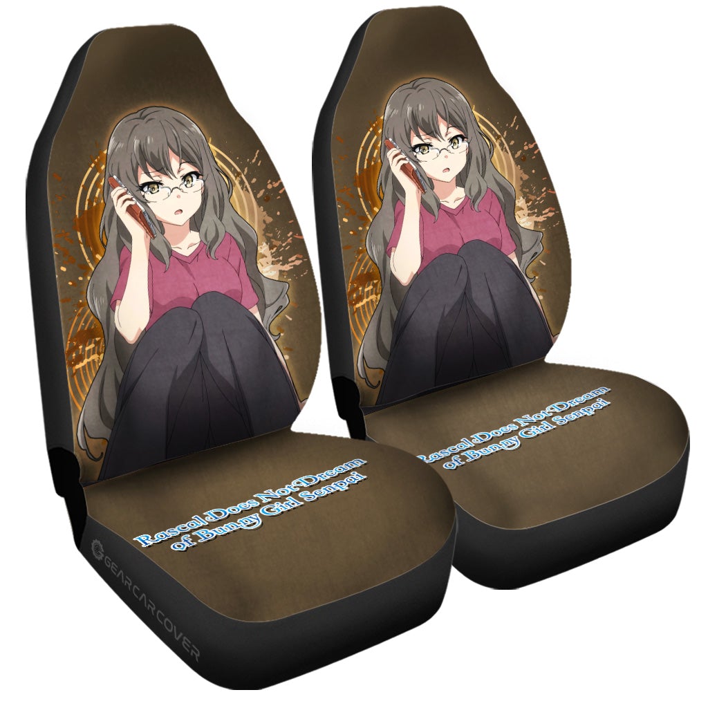 Girl Rio Futaba Car Seat Covers Custom Bunny Girl Senpai - Gearcarcover - 3