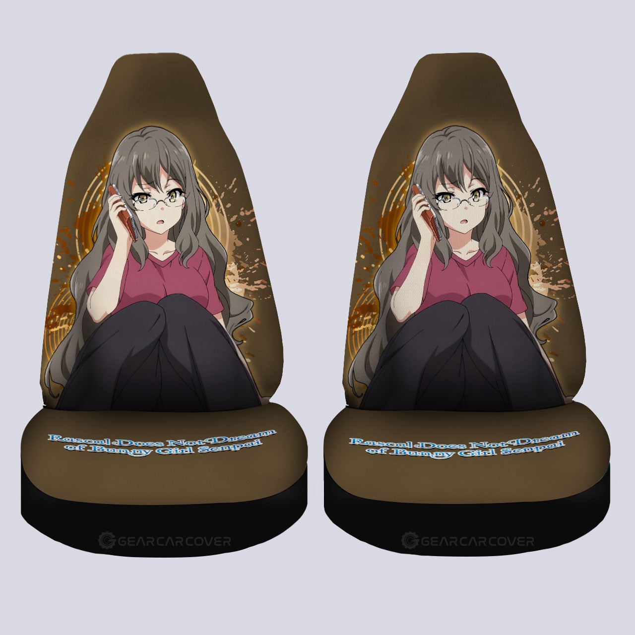 Girl Rio Futaba Car Seat Covers Custom Bunny Girl Senpai - Gearcarcover - 4