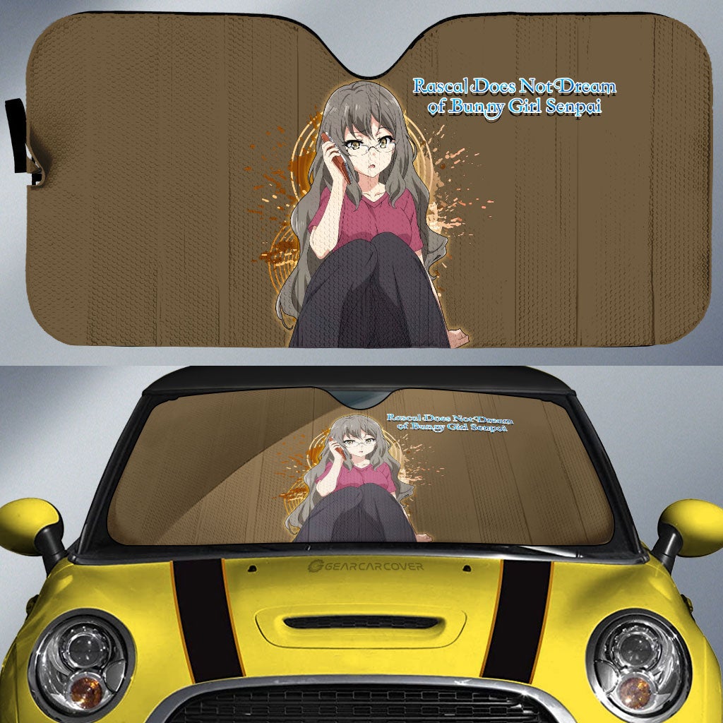 Girl Rio Futaba Car Sunshade Custom Bunny Girl Senpai - Gearcarcover - 1