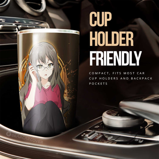 Girl Rio Futaba Tumbler Cup Custom Bunny Girl Senpai - Gearcarcover - 2