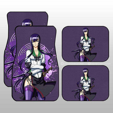 Girl Saeko Busujima Car Floor Mats Custom High School Of The Dead Car Accessories - Gearcarcover - 1