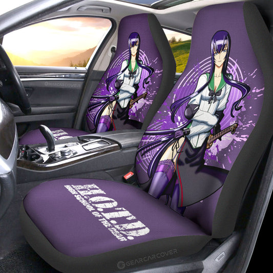 Girl Saeko Busujima Car Seat Covers Custom High School Of The Dead Car Accessories - Gearcarcover - 2