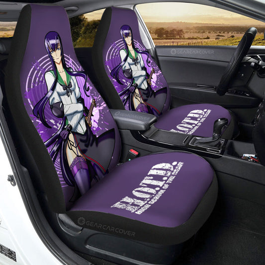 Girl Saeko Busujima Car Seat Covers Custom High School Of The Dead Car Accessories - Gearcarcover - 1