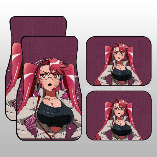 Girl Saya Takagi Car Floor Mats Custom High School Of The Dead Car Accessories - Gearcarcover - 1