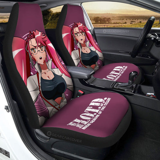 Girl Saya Takagi Car Seat Covers Custom High School Of The Dead Car Accessories - Gearcarcover - 1
