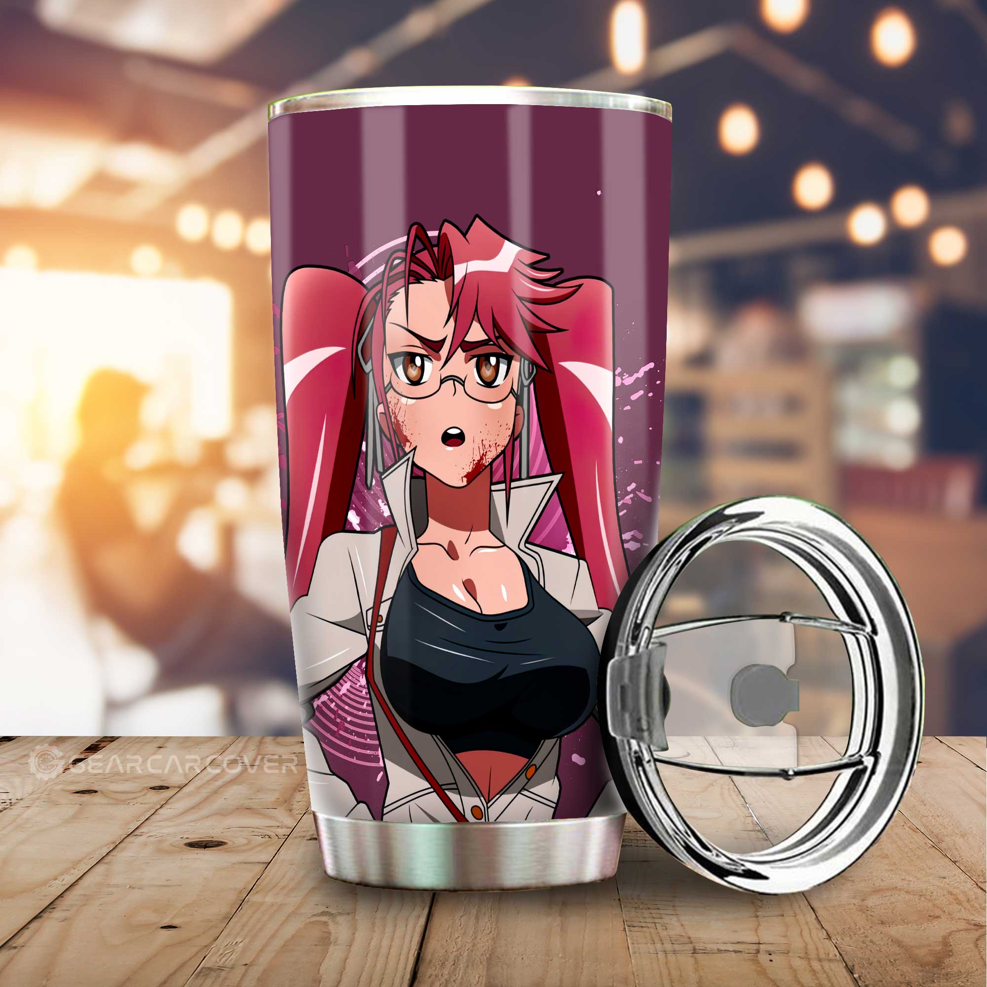 Girl Saya Takagi Tumbler Cup Custom High School Of The Dead Car Accessories - Gearcarcover - 1