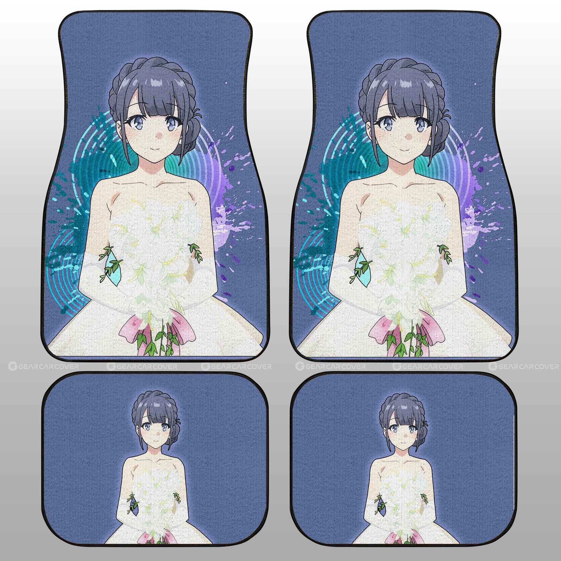 Girl Shoko Makinohara Car Floor Mats Custom Bunny Girl Senpai - Gearcarcover - 2