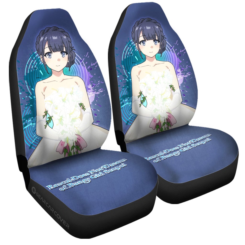 Girl Shoko Makinohara Car Seat Covers Custom Bunny Girl Senpai - Gearcarcover - 3