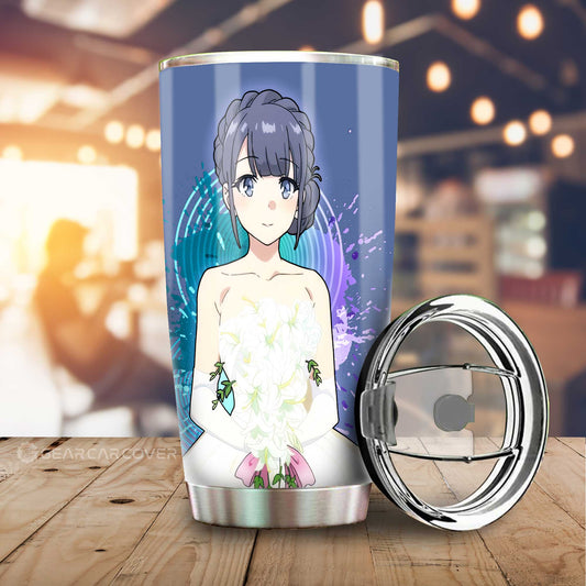 Girl Shoko Makinohara Tumbler Cup Custom Bunny Girl Senpai - Gearcarcover - 1