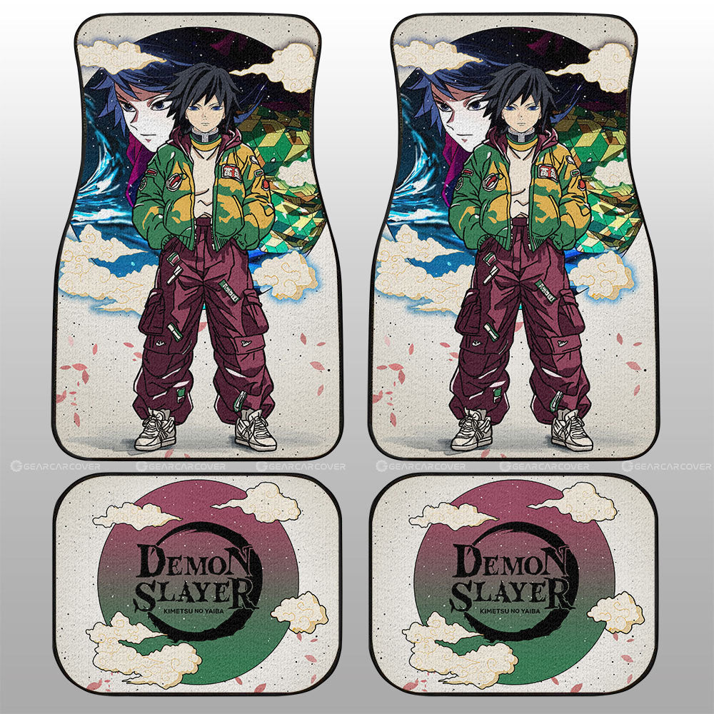 Giyu Tomioka Car Floor Mats Anime Collection - Gearcarcover - 1