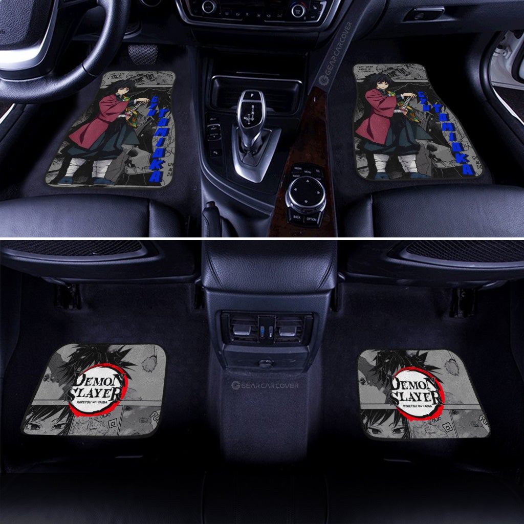 Giyu Tomioka Car Floor Mats Custom Mix Mangas - Gearcarcover - 3