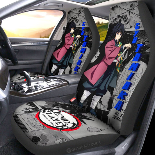 Giyu Tomioka Car Seat Covers Custom Mix Mangas - Gearcarcover - 2