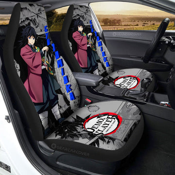 Giyu Tomioka Car Seat Covers Custom Mix Mangas - Gearcarcover - 1