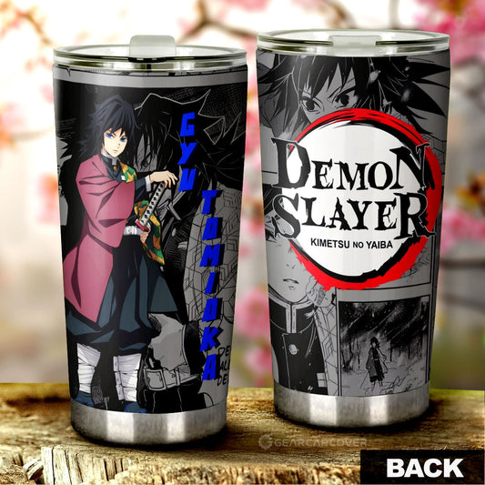 Giyu Tomioka Tumbler Cup Custom Mix Mangas - Gearcarcover - 1