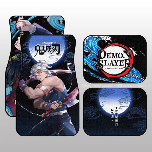 Giyuu And Tengen Uzui Car Floor Mats Custom Car Accessories - Gearcarcover - 2