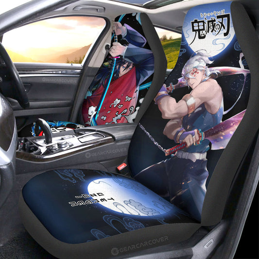 Giyuu And Tengen Uzui Car Seat Covers Custom Car Accessories - Gearcarcover - 2