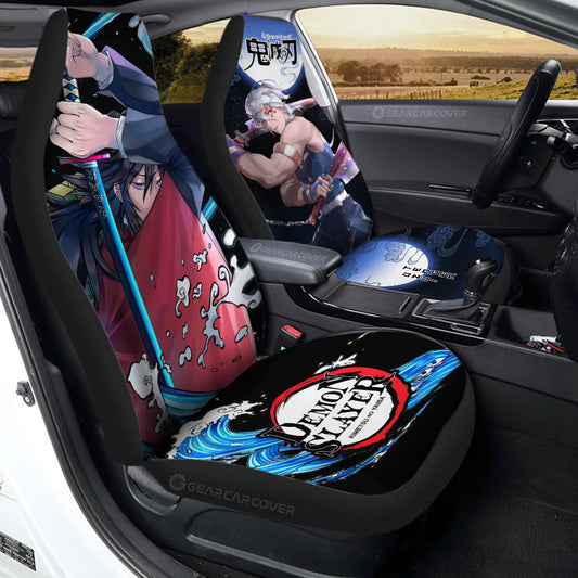 Giyuu And Tengen Uzui Car Seat Covers Custom Car Accessories - Gearcarcover - 1