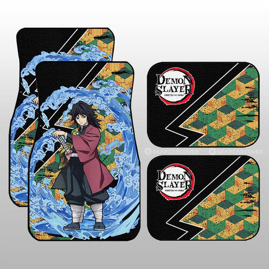 Giyuu Car Floor Mats Custom Water Breathing Skill Car Accessories - Gearcarcover - 1