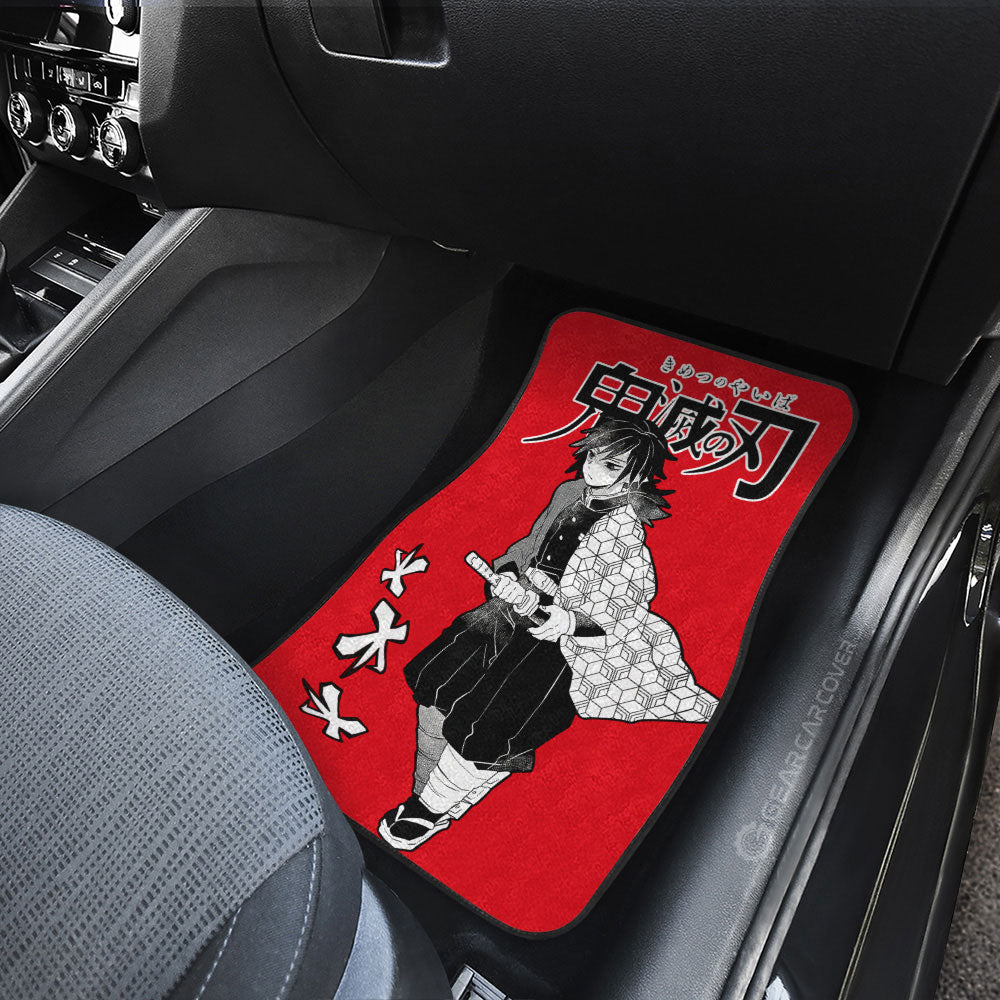 Giyuu Tomioka Car Floor Mats Custom Car Accessories Manga Style For Fans - Gearcarcover - 4