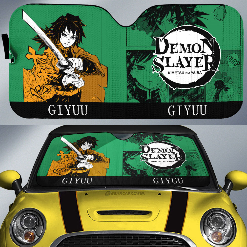 Giyuu Tomioka Car Sunshade Custom Car Accessories Manga Style - Gearcarcover - 1
