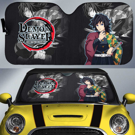 Giyuu Tomioka Car Sunshade Custom Demon Slayer Anime Car Accessories - Gearcarcover - 1