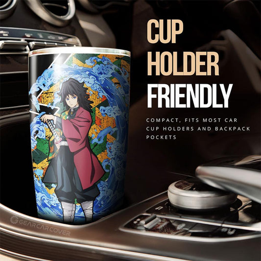 Giyuu Tumbler Cup Custom Water Breathing Skill Car Accessories - Gearcarcover - 2