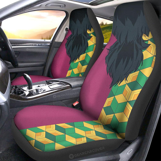 Giyuu Uniform Car Seat Covers Custom Hairstyle Car Interior Accessories - Gearcarcover - 2