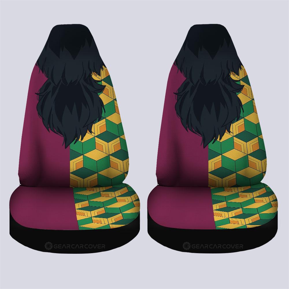 Giyuu Uniform Car Seat Covers Custom Hairstyle Car Interior Accessories - Gearcarcover - 4