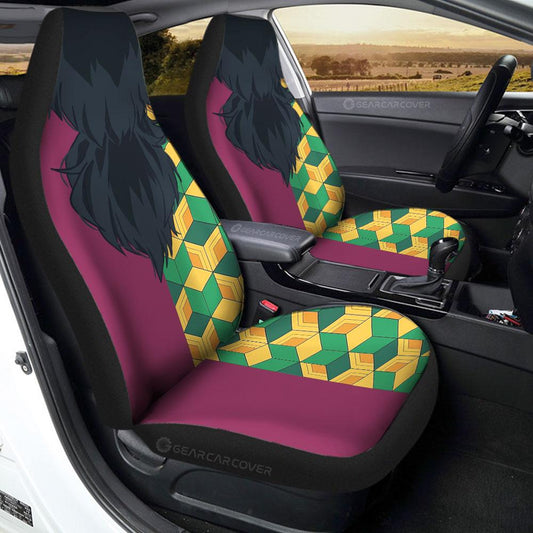 Giyuu Uniform Car Seat Covers Custom Hairstyle Car Interior Accessories - Gearcarcover - 1