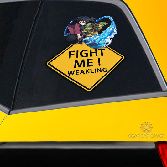 Giyuu Warning Car Sticker Custom For Fans - Gearcarcover - 2