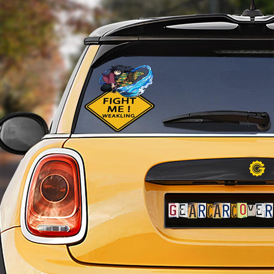 Giyuu Warning Car Sticker Custom For Fans - Gearcarcover - 1