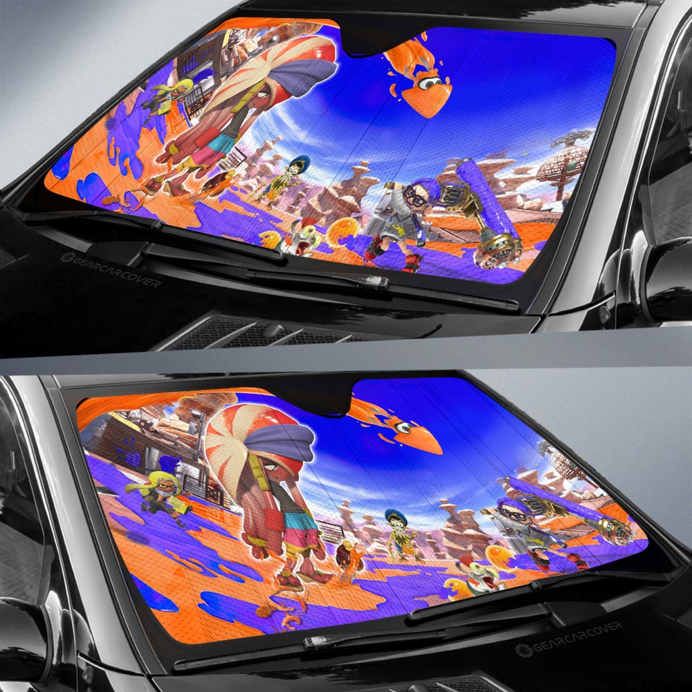 Gnarly Eddy Splatoon Car Sunshade Custom Car Accessories - Gearcarcover - 2