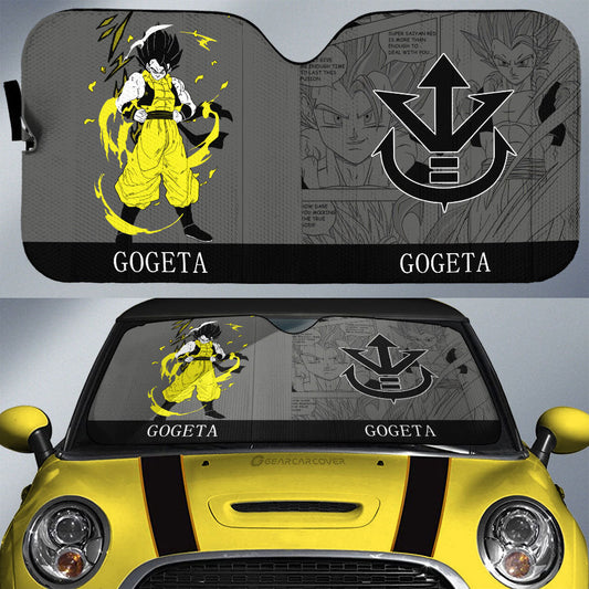 Gogeta Car Sunshade Custom Manga Color Style - Gearcarcover - 1