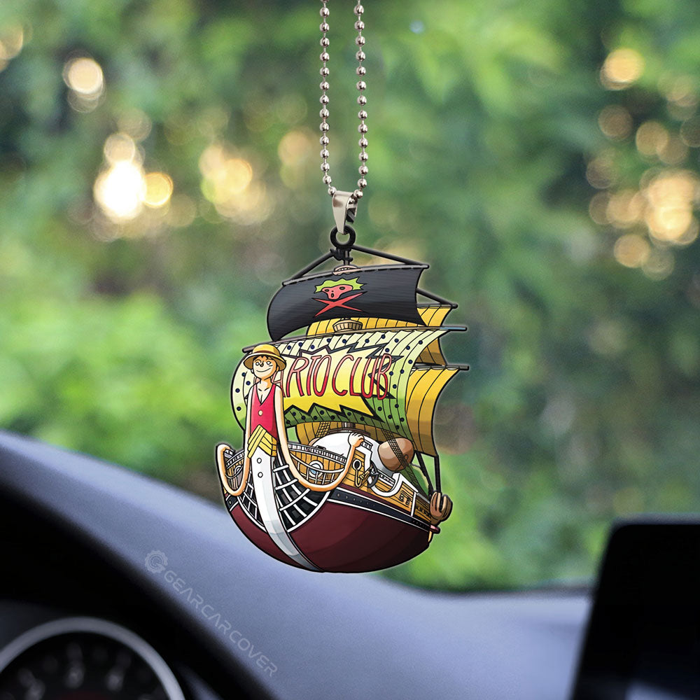 Going Luffy Senpai Ornament Custom Anime Car Accessories - Gearcarcover - 2
