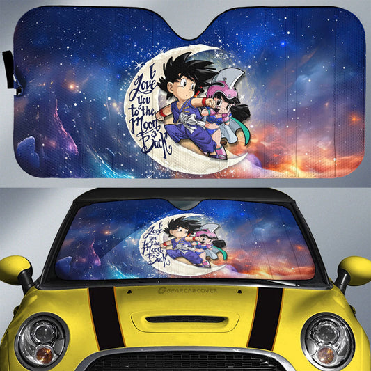 Goku And Chi Chi Car Sunshade Custom Car Accessories - Gearcarcover - 1