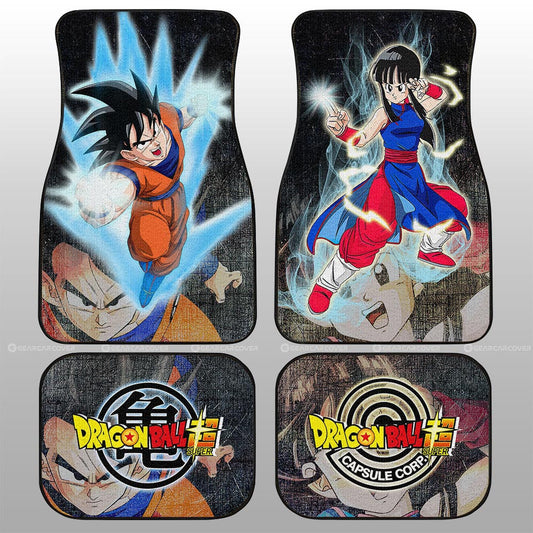 Goku And Chichi Car Floor Mats Custom Car Accessories - Gearcarcover - 1