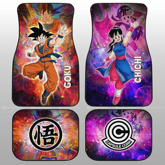 Goku And Chichi Car Floor Mats Custom Dragon Ball Anime Car Accessories - Gearcarcover - 1