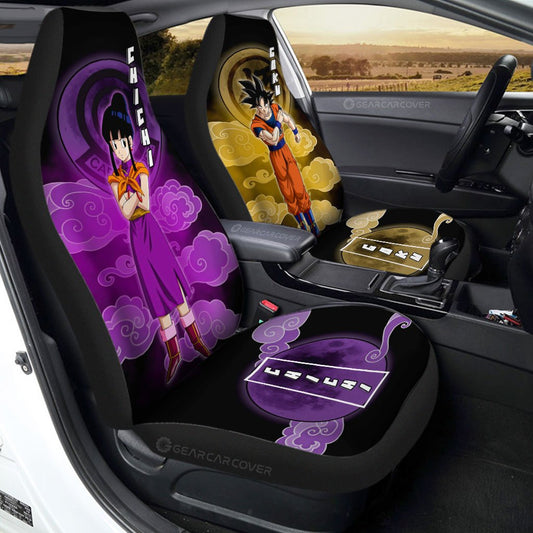 Goku And Chichi Car Seat Covers Custom Car Accessories Perfect Gift For Fan - Gearcarcover - 1