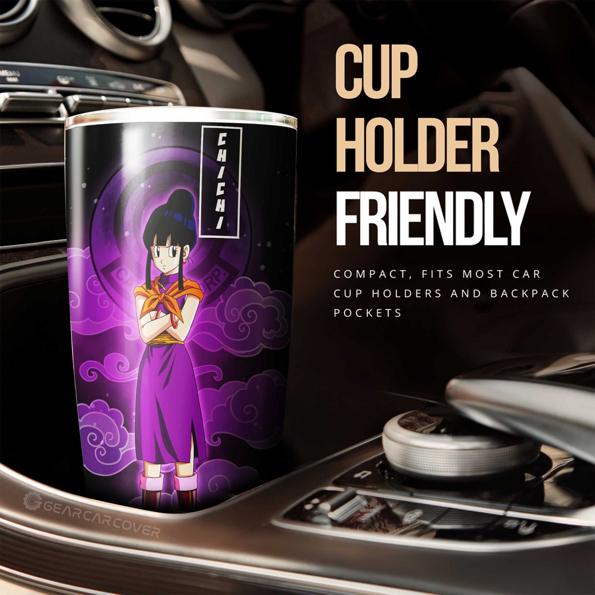 Goku And Chichi Tumbler Cup Custom Car Accessories - Gearcarcover - 3